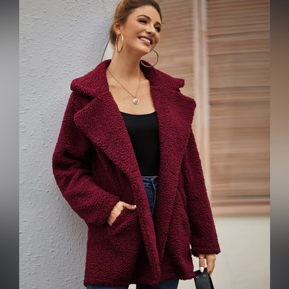 SOLD♥️H&M Faux Shearling Coat - Picture 4 of 10